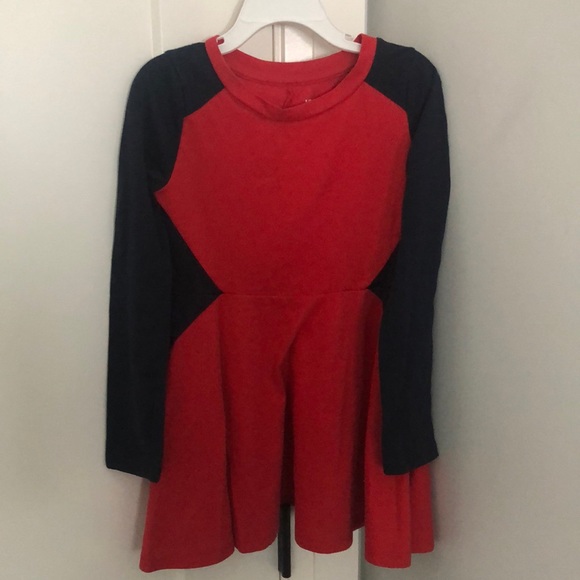 3for1 Girls Red & Blue Dress Size 6T - Picture 1 of 5